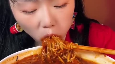 Nuclear Fire Noodles 🔥🍜🌶️ | Asmr Chinese Eating Mukbang Show | KWAI EATING SHOW | Asmer Mukbang