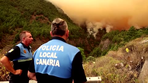 Wildfires rage in Spain's Tenerife island