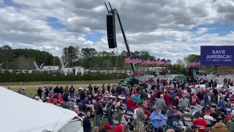 #NEW 45TH President Donald Trump Save America Rally MASSIVE Crowd Already #Selma #NorthCarolina