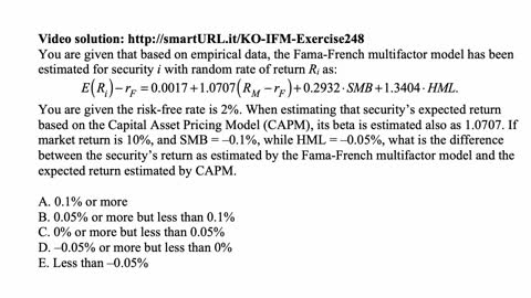 Exam IFM exercise for June 21, 2021