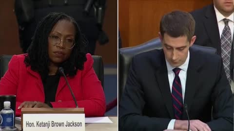 Senator Tom Cotton confronts Judge Ketanji Brown for APOLOGIZING to a fentanyl drug kingpin