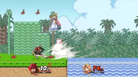 Roy Vs Zelda on Mushroom Kingdom II (Super Smash Bros Ultimate)