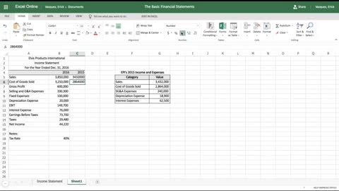 Excel Tutorial: How to Create an Income Statement