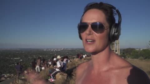 Silent disco helps South Africans beat virus blues