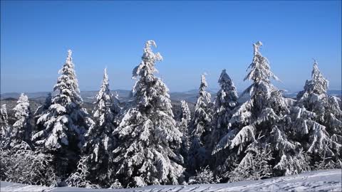 Beautiful mountains landscape in winter season ( Poland )