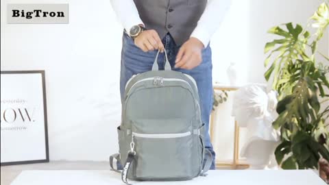 Compact Lightweight Backpack and Portable Folding Cooler Chair.