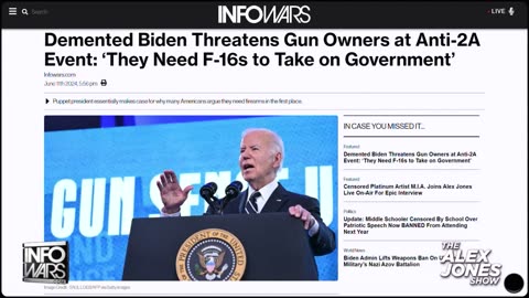 VIDEO: Biden Threatens American Gun Owners With Military Attack Jun 13, 2024