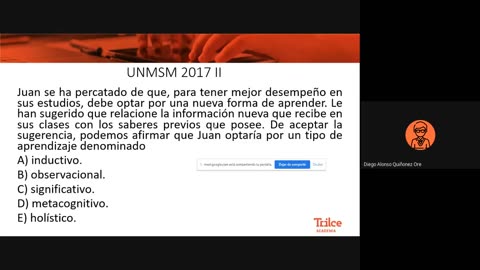 TRILCE ANUAL SM 2022 | SEMANA 17 | PSICOLOGÍA