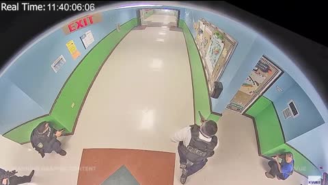 Uvalde Cop Inside Robb Elementary; Sneaking Up On The Shooter?