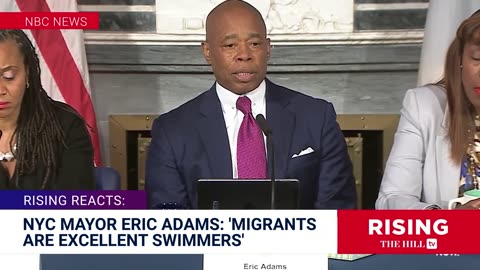 NYC's Mayor Adams Calls Migrants'EXCELLENT Swimmers', Says They Should Fill Lifeguard Vacancies