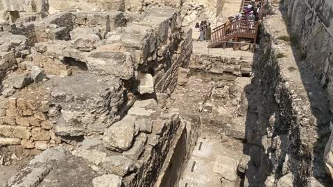 Ancient Destroyed Walls of Jerusalem During the Saddest Days of the Jewish Year