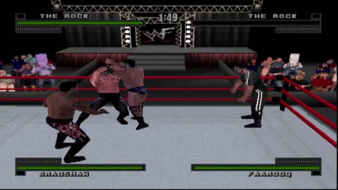 WWF Attitude PS1: War match #3