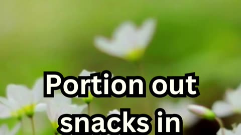 Enjoy treats without going overboard. #PortionControl #Snacks