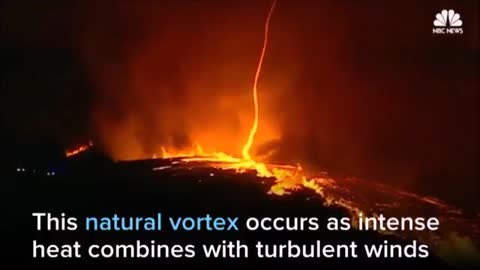 ‘Devil's fire’ fire vortex - rare phenomenon in Portugal