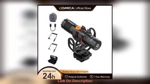 Deal Comica VM10 Pro Camera Microphone with Shock M