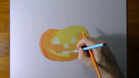 Depict The Surface Color And Texture Of Pumpkin