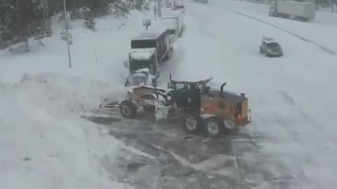 Record spring snowfall in Northern California has led to logistical paralysis