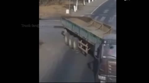 OMG ! Extreme Luckiest Guy Surviving From Big Truck Accident 😱