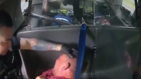 Police Officer Punches Handcuffed Man 13 Times In The Face While Yelling "Stop Resisting!"