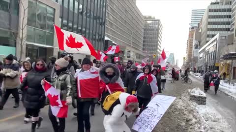 TORONTO CHANTING FREEDOM ON YONGE ST