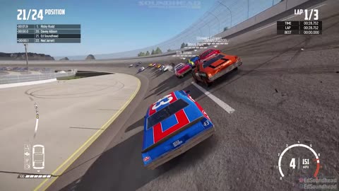 70s NASCAR CARNAGE at Talladega! _ Wreckfest