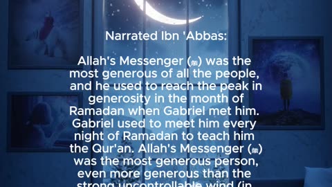 Most generous person | sahih bukhari 6