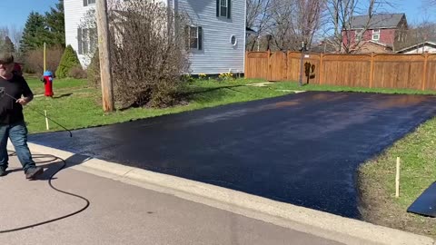 Professional Asphalt Spray Sealing: “The Early Morning Seal One” Top Coats Pavement Maintenance