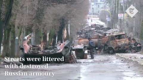 Ukraine war- Dead civilians lay scattered on streets of Bucha after Russian troops retreat