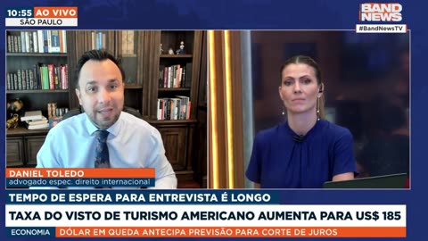 Taxa do visto de turismo americano aumenta US$185 - Band News TV