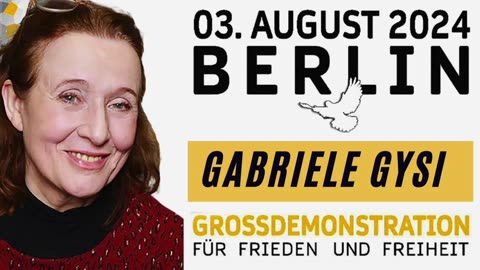 Gabriele Gysi fordert Frieden und neue Perspektiven auf Querdenken-Demo in Berlin