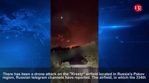 21 drones ATTACK an airfield hosting military and civilian aircraft in Russia – STRONG BLASTS OCCUR