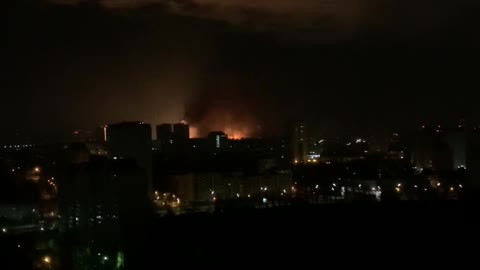 Russian Air Force reportedly hit a Ukrainian military unit in Kyiv