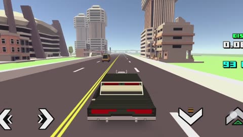 Blocky car racer racing game