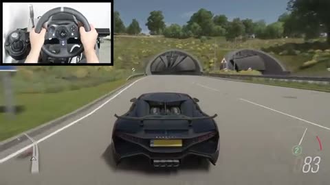 Forza Horizon 4 Bugatti Divo(Logitech G920 steering wheel+paddle shifter) Gameplay