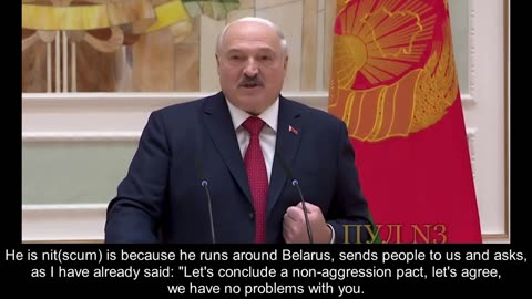 Lukashenko:"President Zelensky is just a nit(scum).