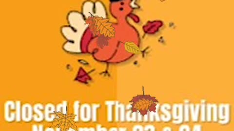 In Observance of Thanksgiving 2023