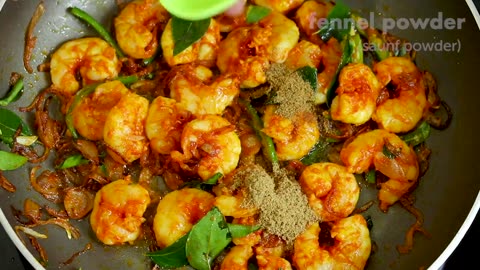 PRAWN MASALA FRY | PRAWNS FRY | SHRIMP FRY | PRAWNS FRY RECIPE