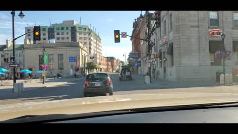 Driving in Kingston Ontario Canada 07 21 2020