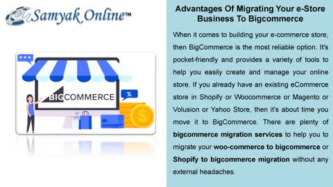 Advantages Of Migrating Your e-Store Business To Bigcommerce