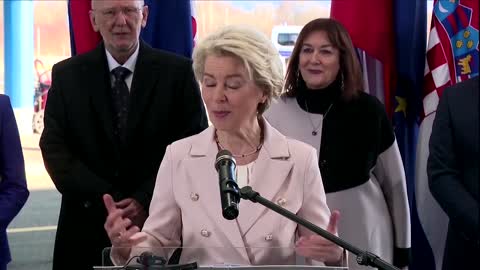 'No checks, no queues" - Von der Leyen at Croatia border