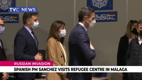 (SEE VIDEO) Spanish PM Sanchez Visits Refugee Centre in Malaga