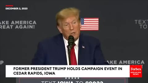 BREAKING NEWS: Trump Predicts 'Political Earthquake' In 2024 In Raucous Iowa Speech