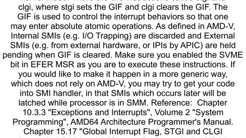 How to disable software SMI System Management Interrupt in Windows