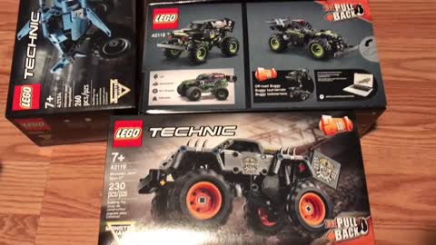 LEGO SET 66712 Monster Jam Collection Megalodon 42134El Toro Loco 42135Max-D 42119Grave Digger 42118