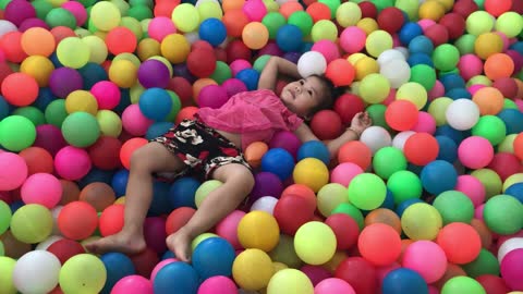 Children Playing Happy Young Girl