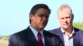 Gov. Ron DeSantis speaks at the Disney Wilderness Preserve