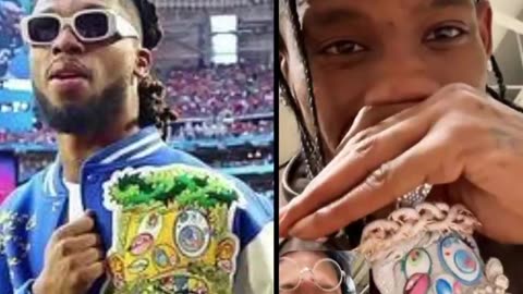 Damar Hamlin's jacket was made by artist Takashi Murakami - It’s titled "Travis Jesus" (read desc)