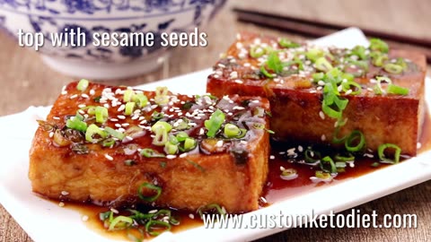 vegan meal options Keto Teriyaki Tofu Steaks