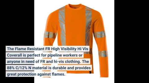 Flame Resistant FR High Visibility Hi Vis Coverall-Overview