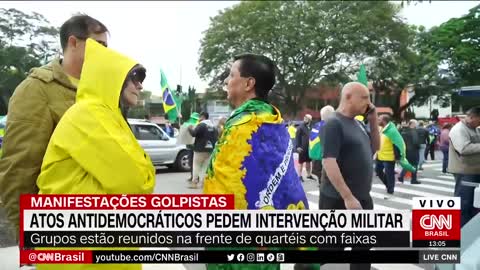 Manifestação golpista: Atos antidemocráticos pedem intervenção militar | LIVE CNN